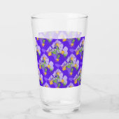 Purple abstract conceptual art glas (Achterkant)