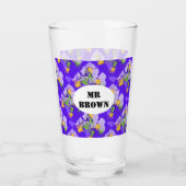Purple abstract conceptual art glas (Voorkant)