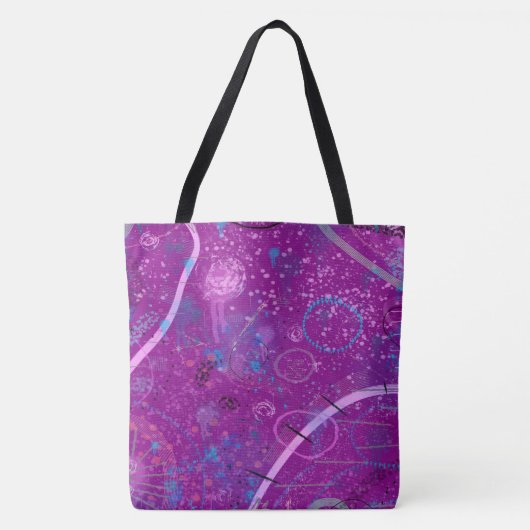 Purple Abstract Dreamscape Tote Bag (Voorkant)