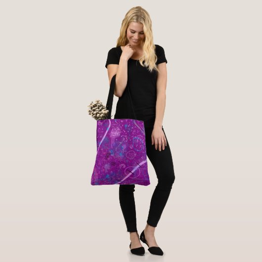 Purple Abstract Dreamscape  Tote Bag (Op model)