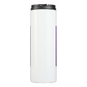 Purple Abstract Fractal Bird Thermosbeker (Achterkant)