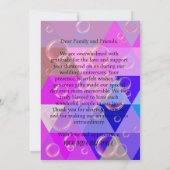 Purple Abstract Geometric Pearl Modern Boho Chic Bedankkaart (Achterkant)