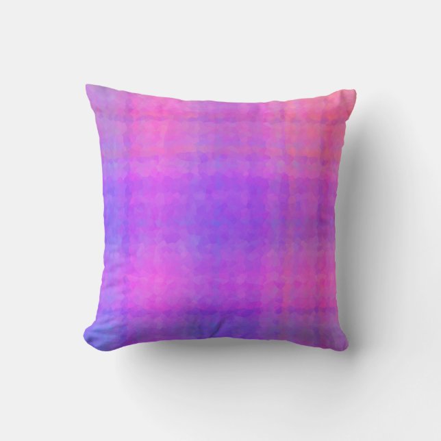 Purple Abstract Mosaic Seamless Pattern Kussen (Voorkant)