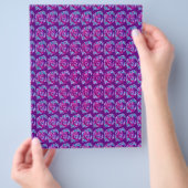 Purple Abstract Roses Bulk Scrapbook Paper Pages Flyer (Hand)