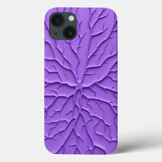 Purple Aesthetic Embossed iPhone Case (Achterkant)