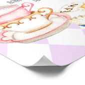 Purple Alice in ONEderland-1st Birthday Milestone Poster (Hoek)