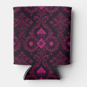 Purple and black gothic damask pattern blikjeskoeler (Voorkant)