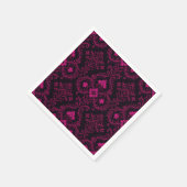 Purple and black gothic damask pattern servet (Hoek)