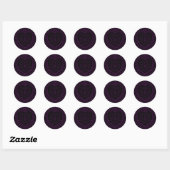 Purple and Black Heart Gothic Wedding Stickers (Vel)