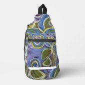 Purple and Blue by Lydia's Art Sangria Sling Bag (Voorkant)