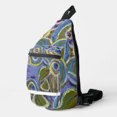 Purple and Blue by Lydia's Art Sangria Sling Bag (Rechterhoek)