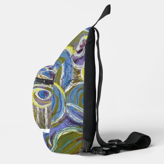 Purple and Blue by Lydia's Art Sangria Sling Bag (Rechts)