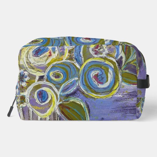 Purple and Blue by Lydia's Art Sangria Toilettasje (Achterkant)