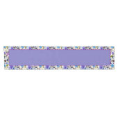 Purple and blue floral medium table runner korte tafelloper (Horizontaal)
