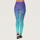Purple And Blue Mixed Colors Leggings (Achterkant)
