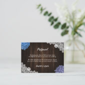 Purple and Blue Postponed Wedding Announcement Informatiekaartje (Staand voorkant)