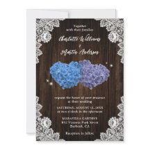Purple and Blue Rustic Floral Wedding