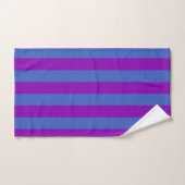 Purple and Blue Stripes Bad Handdoek (Handdoek)