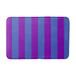 Purple and Blue Stripes Badmat