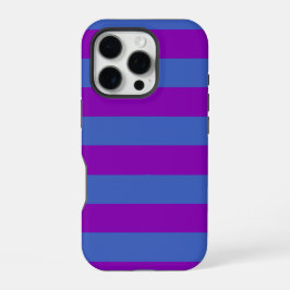 Purple and Blue Stripes iPhone 16 Pro Hoesje