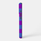 Purple and Blue Stripes iPhone Hoesje (Linkerkant)