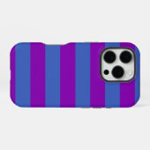 Purple and Blue Stripes iPhone Hoesje (Achterkant horizontaal)