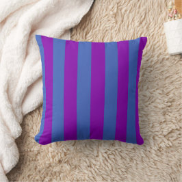 Purple and Blue Stripes Kussen