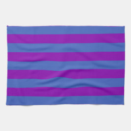 Purple and Blue Stripes Theedoek