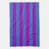 Purple and Blue Stripes Theedoek (Verticaal)