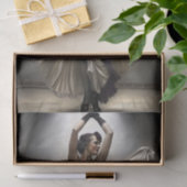 Purple and Cream Dancer in Spotlight Decouapage Tissuepapier (Geschenk)