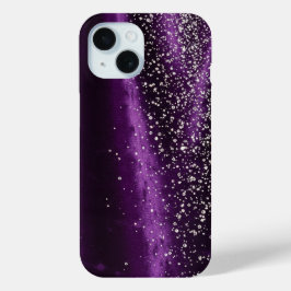 Purple and diamonds - Stunning iPhone 15 Case