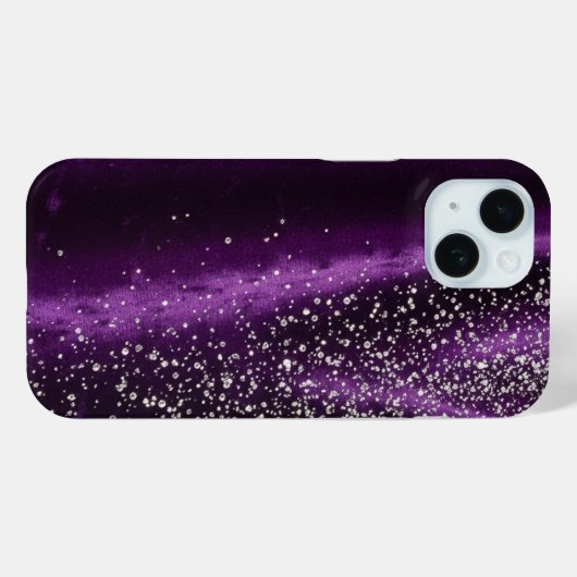 Purple and diamonds - Stunning Case-Mate iPhone Case (Achterkant (horizontaal))