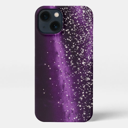 Purple and diamonds - Stunning Slim Fit iPhone Hoesje (Achterkant)