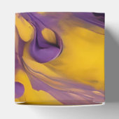 Purple and Gold Abstract Bedankdoosjes (Bovenkant)