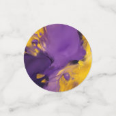 Purple and Gold Abstract Confetti (Kleine voorkant)