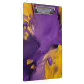 Purple and Gold Abstract Klembord (Rechts)