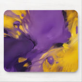 Purple and Gold Abstract Muismat (Voorkant)