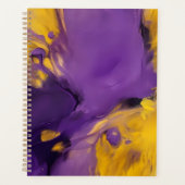 Purple and Gold Abstract Planner (Voorkant)