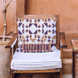 Purple and gold Aesthetic abstract Pattern Kussen