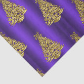 Purple and Gold Christmas  Tissuepapier (Detail)