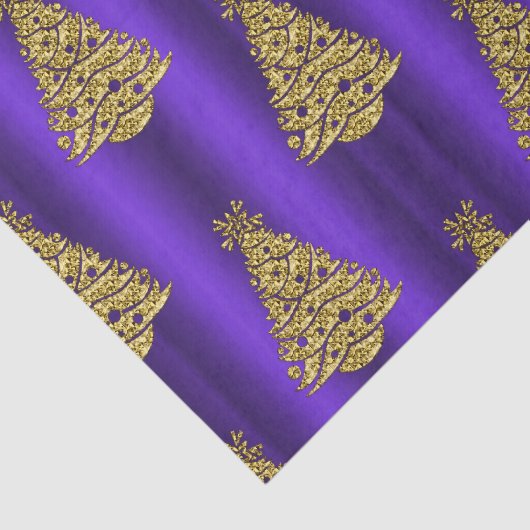 Purple and Gold Christmas  Tissuepapier (Detail)