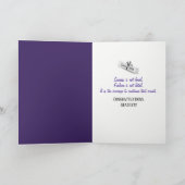 Purple and Gold Graduation 2026 School Colors Kaart (Binnen)