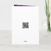 Purple and Gold Graduation Inspiration Kaart (Achterkant)