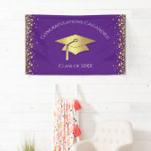Purple and Gold Graduation Spandoek (Insitu)