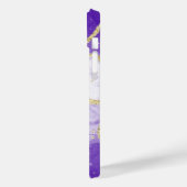 purple and gold marble glitter personalized Case-Mate iPhone case (Achterkant / Links)