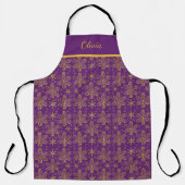 Purple and Gold Personalized Schort (Voorkant)