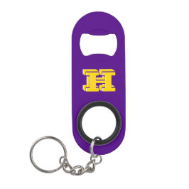 Purple and Gold Stainless Keychain Bottle Opener Mini Flessenopener