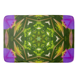 PURPLE AND GREEN ABSTRACT DRAWING. SAMER BRASIL. 4 BADMAT