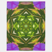 PURPLE AND GREEN ABSTRACT DRAWING. SAMER BRASIL. 4 FLEECE DEKEN (Voorkant)