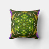 PURPLE AND GREEN ABSTRACT DRAWING. SAMER BRASIL. 4 KUSSEN (Achterkant)